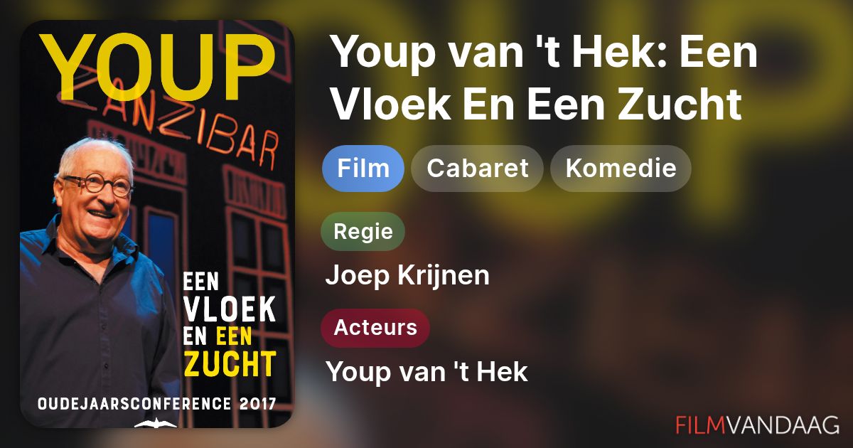 Youp van 't Hek: Een Vloek En Een Zucht (film, 2018) - FilmVandaag.nl