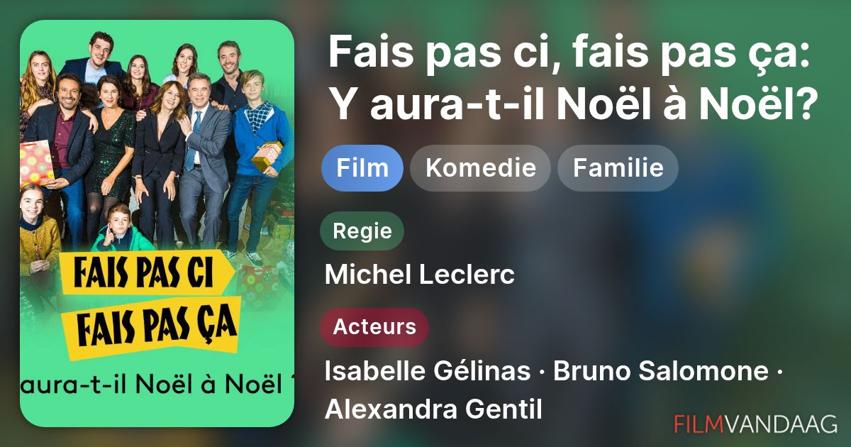 Fais pas ci, fais pas ça: Y aura-t-il Noël à Noël? (film, 2020