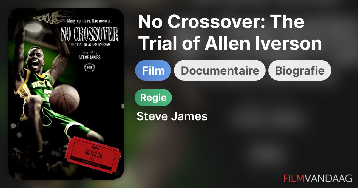 No Crossover The Trial of Allen Iverson (film, 2010) FilmVandaag.nl No Crossover The Trial of Allen Iverson (film, 2010) FilmVandaag.nl