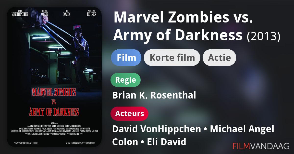 Marvel Zombies vs. Army of Darkness (film, 2013) FilmVandaag.nl