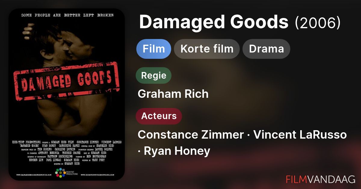 Damaged Goods (film, 2006) FilmVandaag.nl