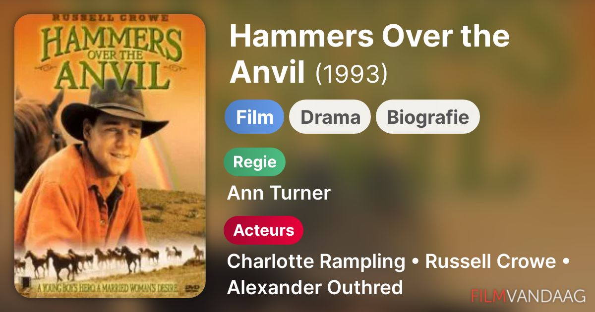 Hammers Over the Anvil (film, 1993) FilmVandaag.nl