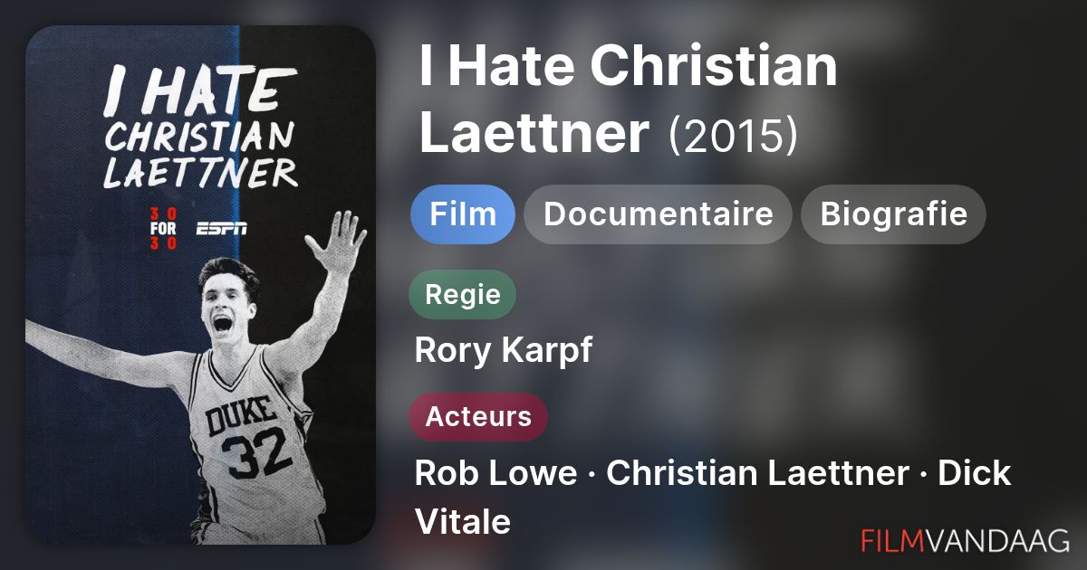 I Hate Christian Laettner (film, 2015) - FilmVandaag.nl