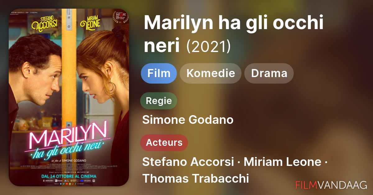 Marilyn ha gli occhi neri (film, 2021) - FilmVandaag.nl