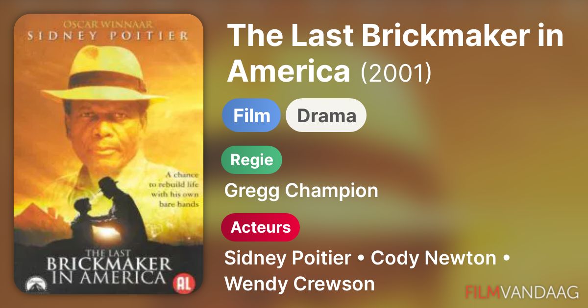 The Last Brickmaker in America (film, 2001) FilmVandaag.nl