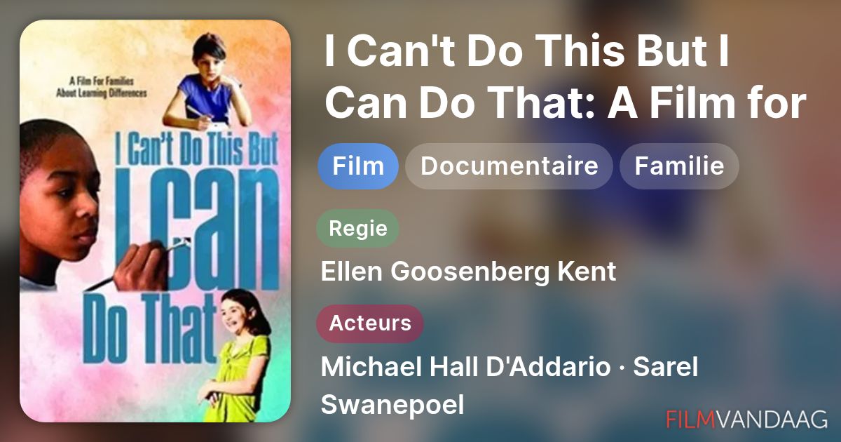 I Can't Do This But I Can Do That: A Film for Families about Learning