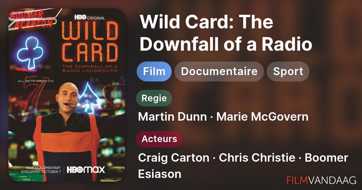 Wild Card: The Downfall of a Radio Loudmouth (film, 2020) - FilmVandaag.nl