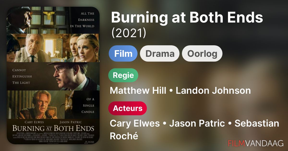 Burning at Both Ends (film, 2021) FilmVandaag.nl