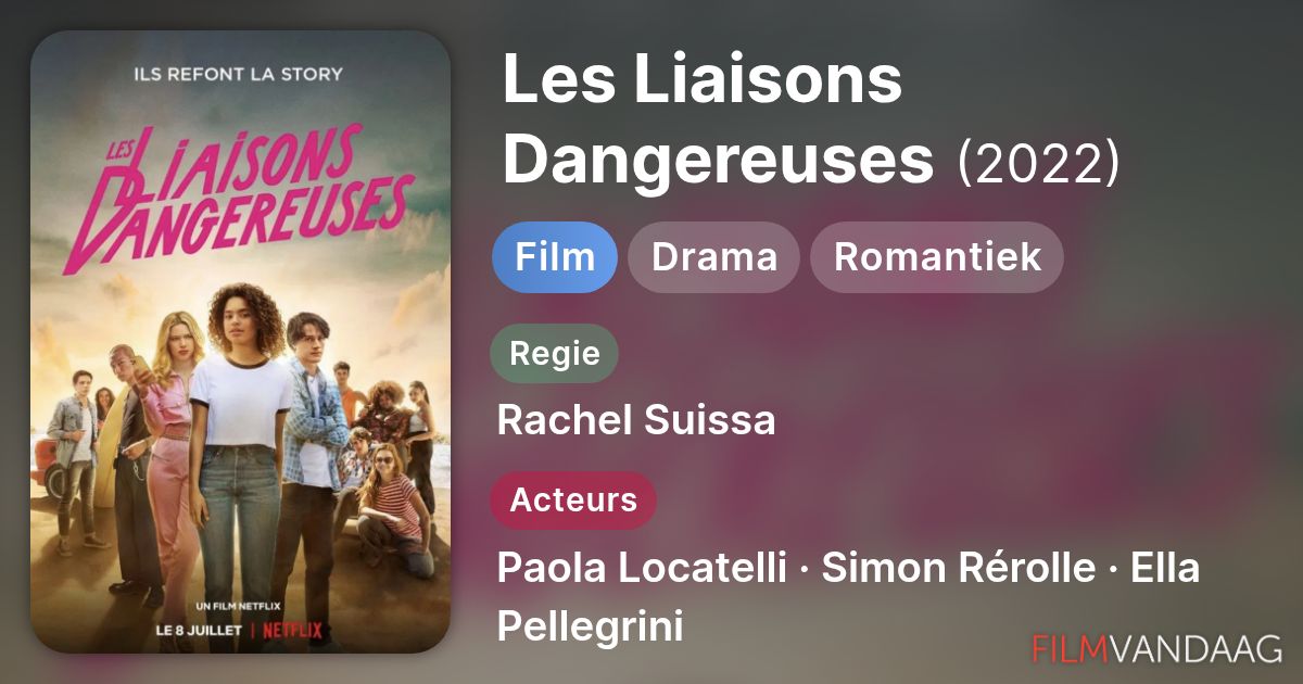 Les Liaisons Dangereuses (film, 2022) - FilmVandaag.nl