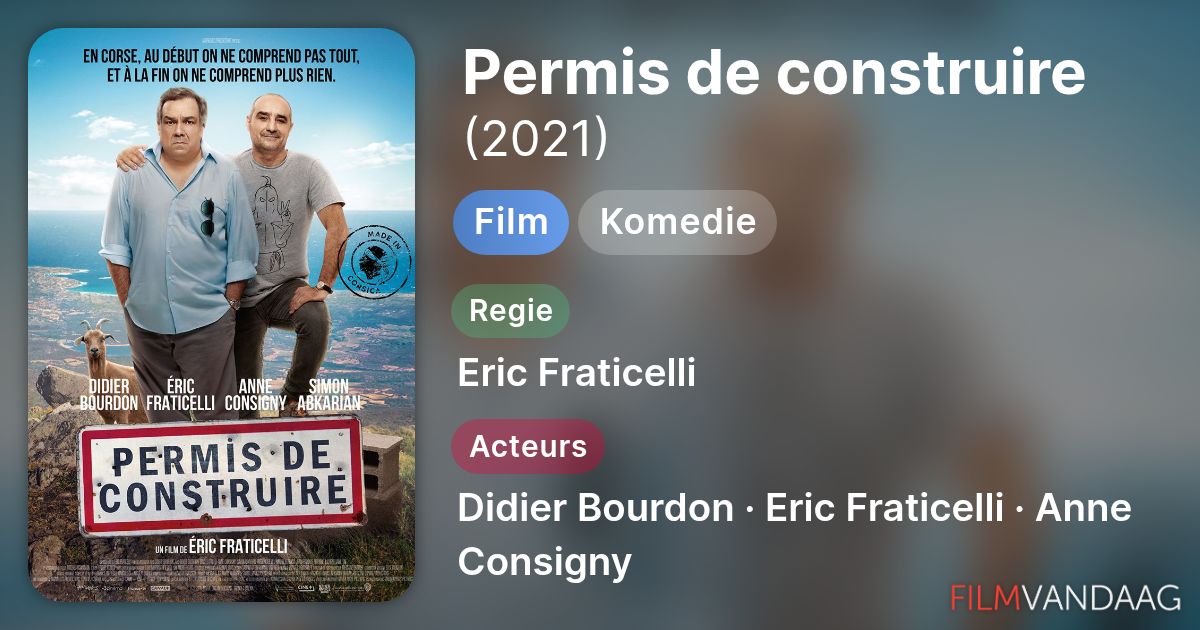 Permis de construire (film, 2021) - FilmVandaag.nl