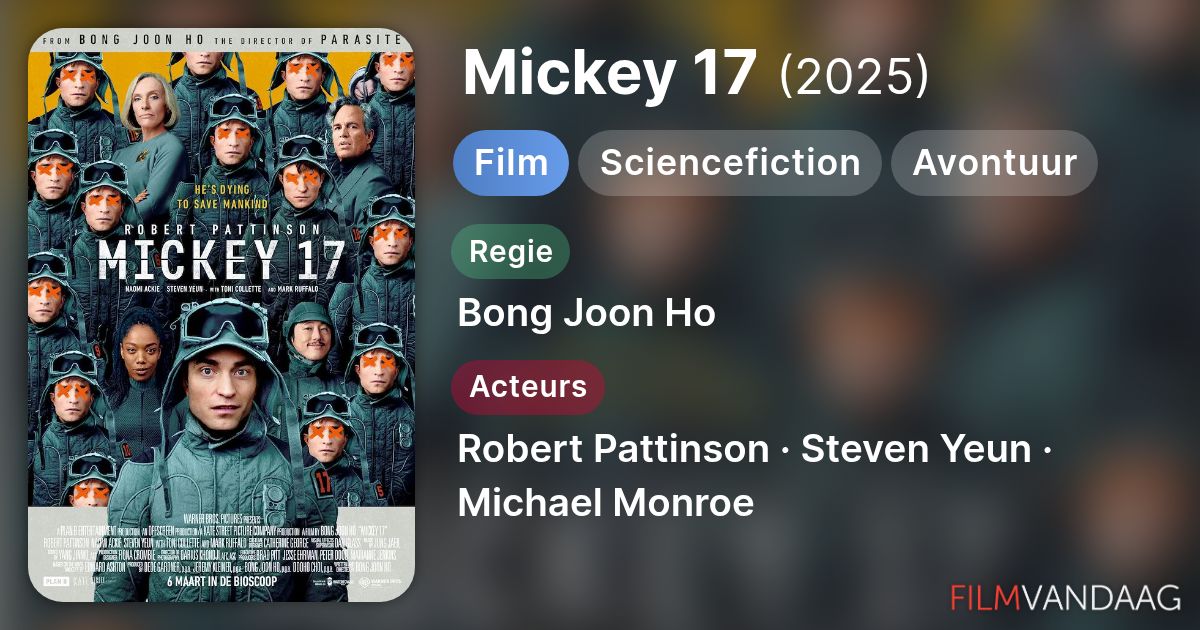 Mickey 17 (film, 2025) - FilmVandaag.nl