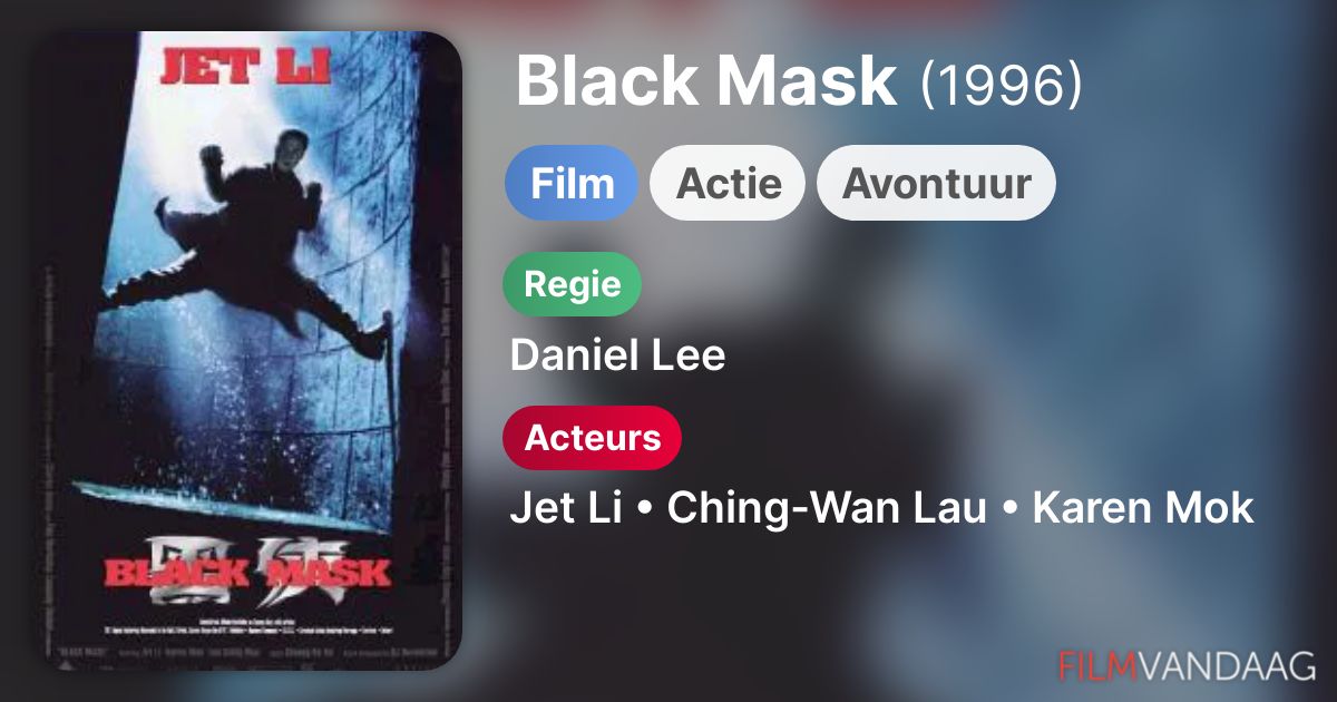 Black Mask (film, 1996) FilmVandaag.nl