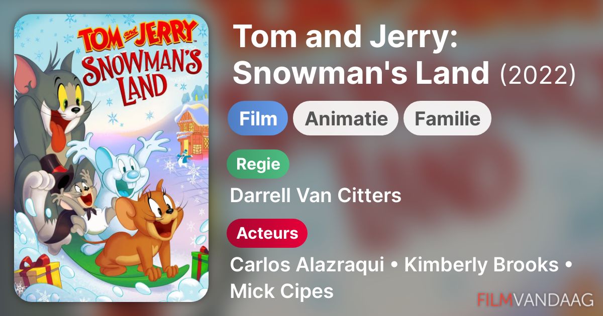 Tom and Jerry Snowman's Land (film, 2022) FilmVandaag.nl