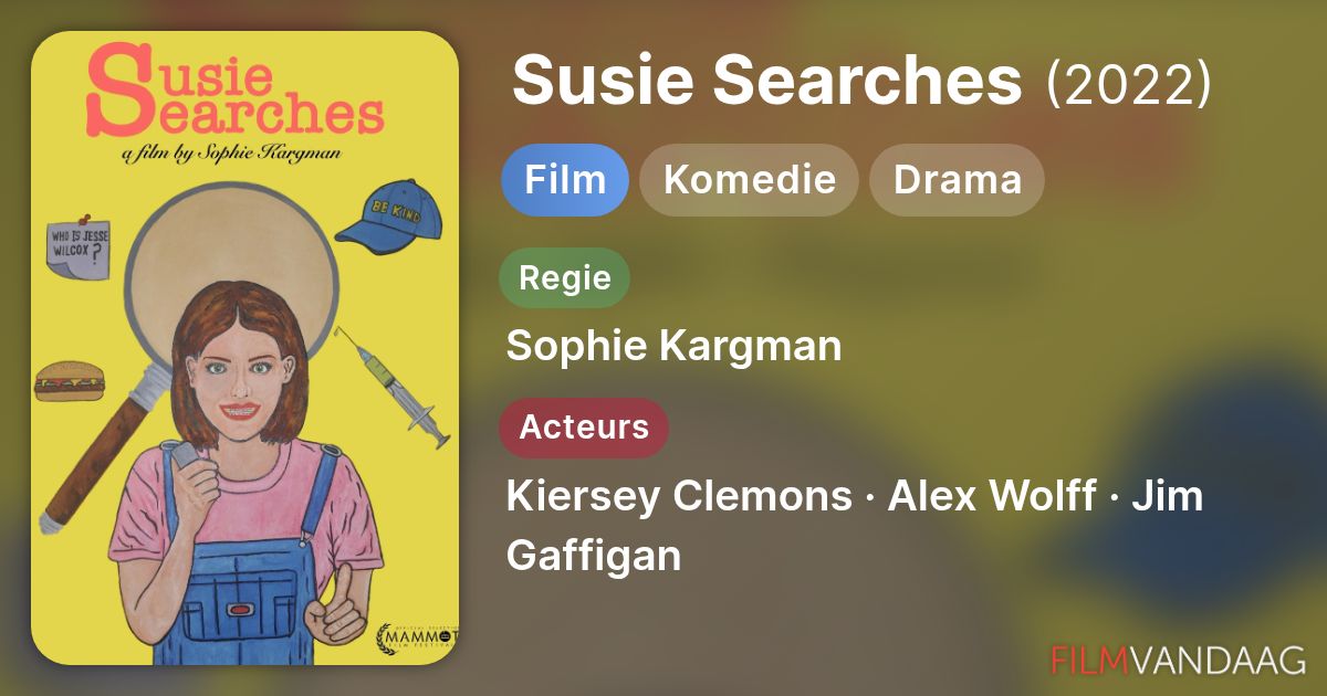 Susie Searches (film, 2022) - FilmVandaag.nl