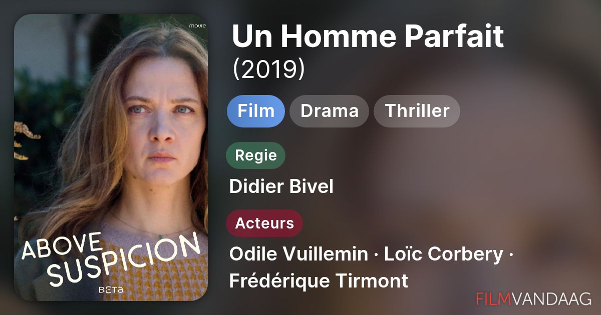 Un Homme Parfait (film, 2019) FilmVandaag.nl