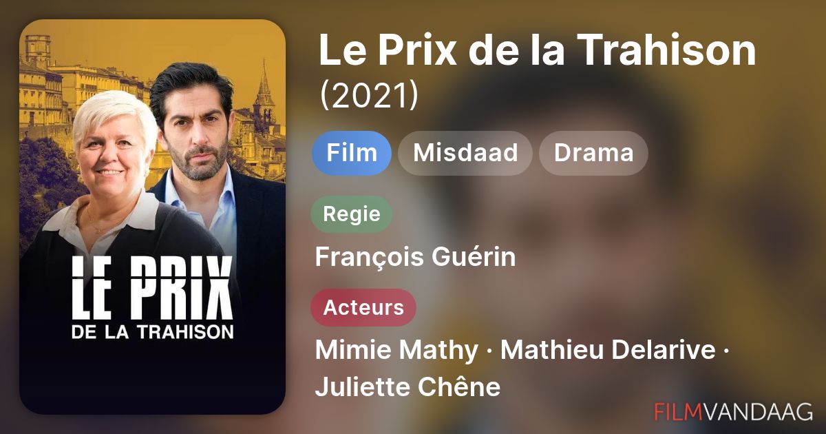Le Prix de la Trahison (film, 2021) - FilmVandaag.nl
