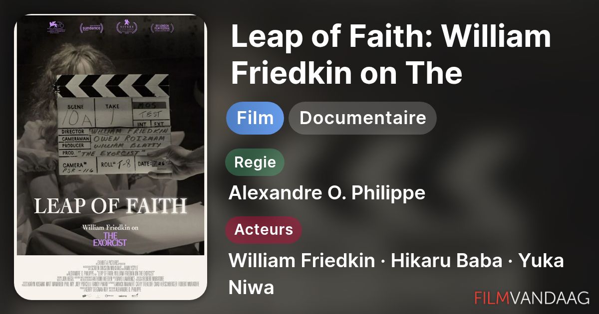 Leap of Faith: William Friedkin on The Exorcist (film, 2019