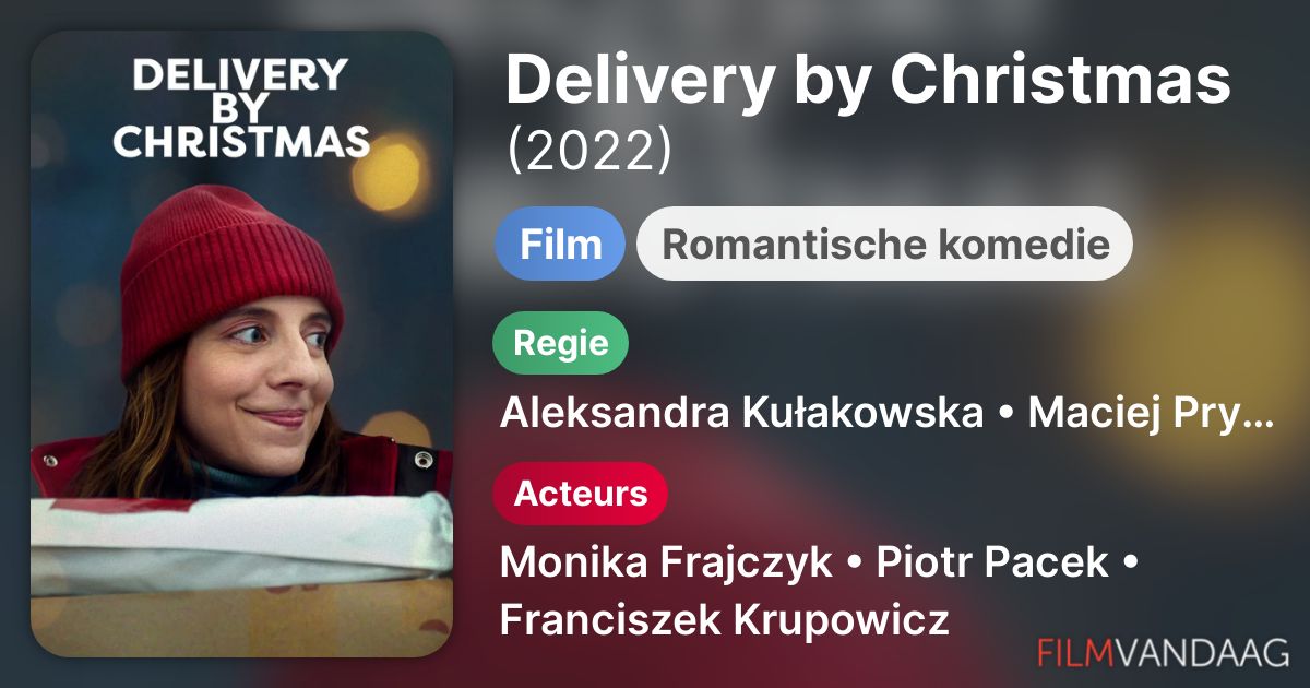 Delivery by Christmas (film, 2022) FilmVandaag.nl