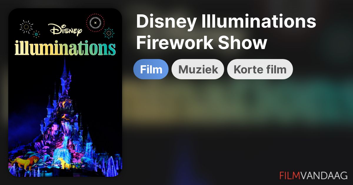 Disney Illuminations Firework Show Disneyland Paris (film, 2020