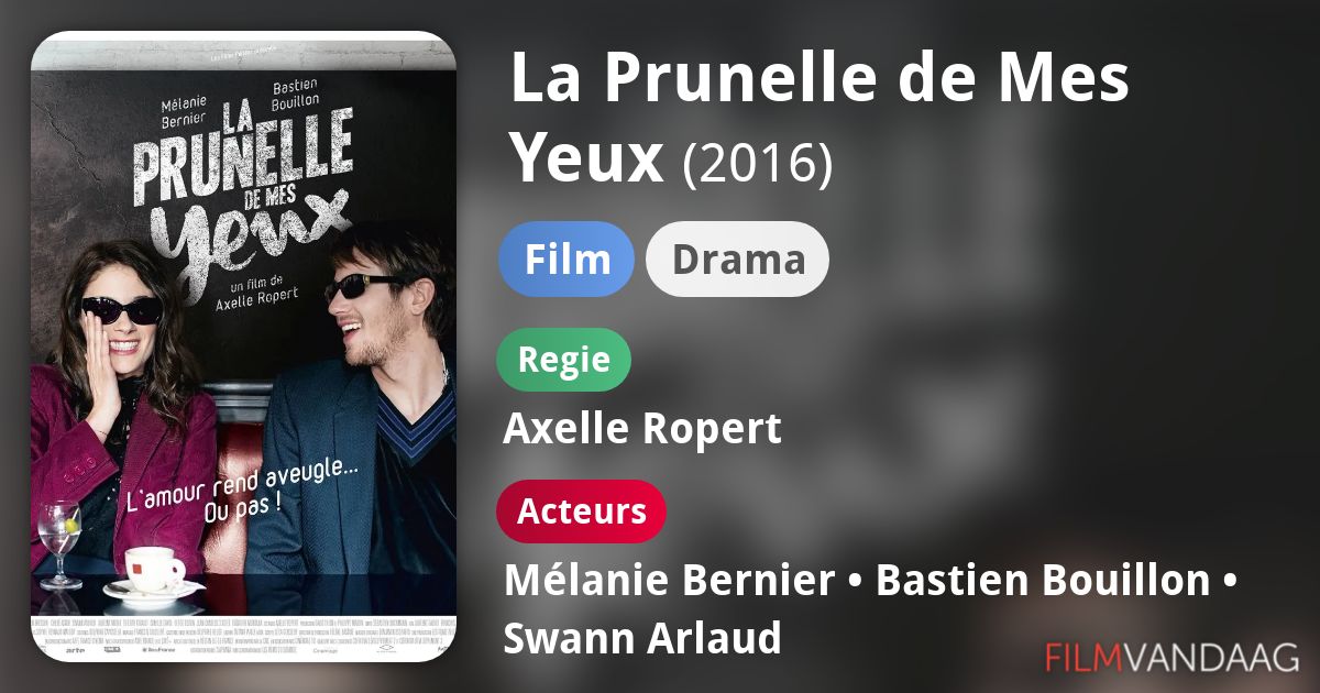 La Prunelle de Mes Yeux (film, 2016) FilmVandaag.nl La Prunelle de Mes Yeux (film, 2016) FilmVandaag.nl