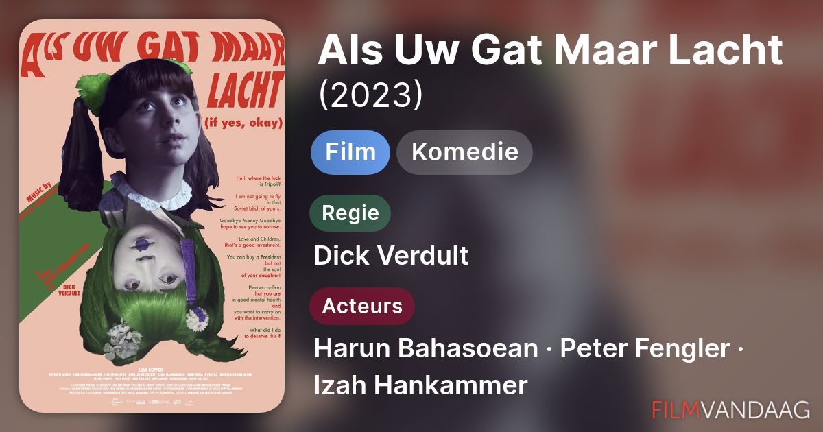 Als Uw Gat Maar Lacht (film, 2022) - FilmVandaag.nl