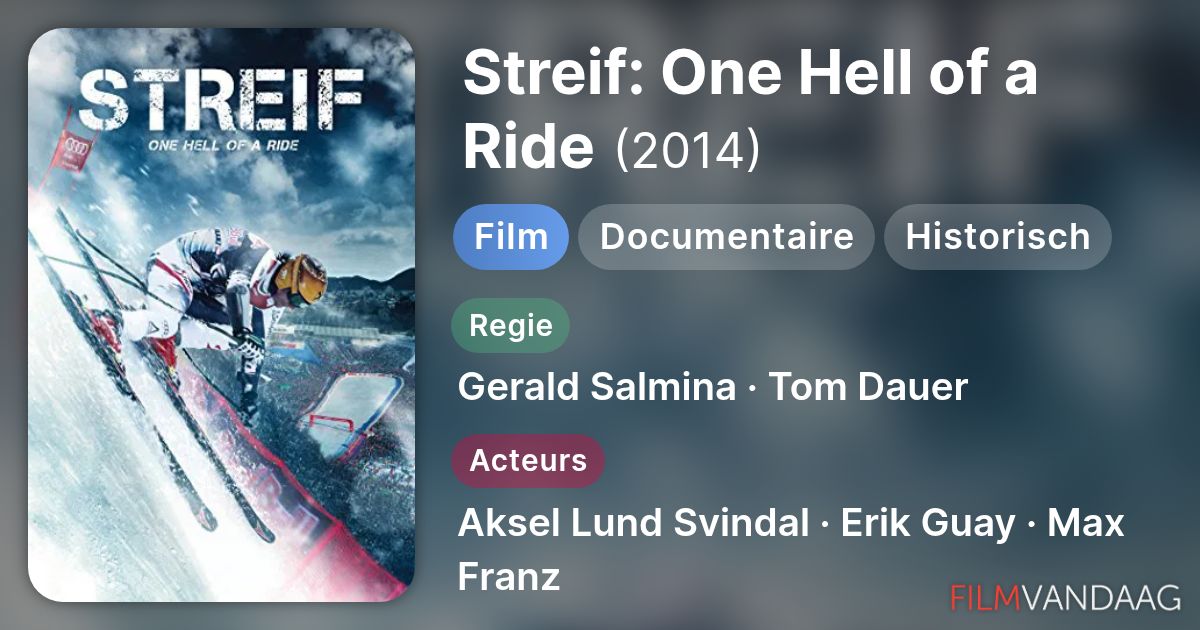 Streif One Hell of a Ride (film, 2014) FilmVandaag.nl