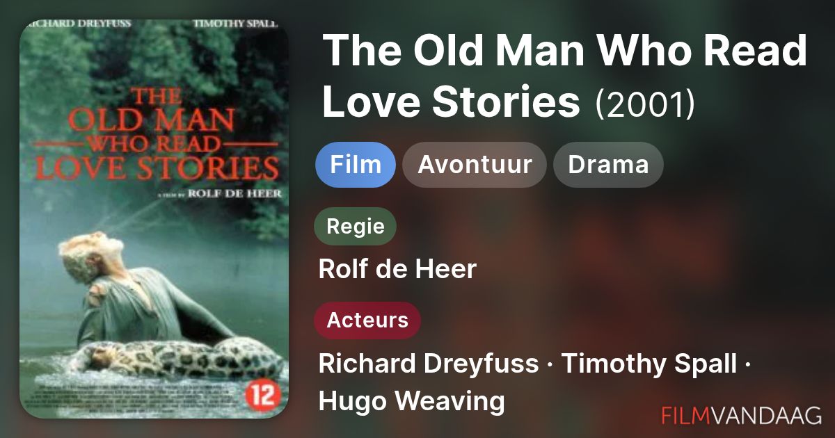 The Old Man Who Read Love Stories (film, 2001) - FilmVandaag.nl