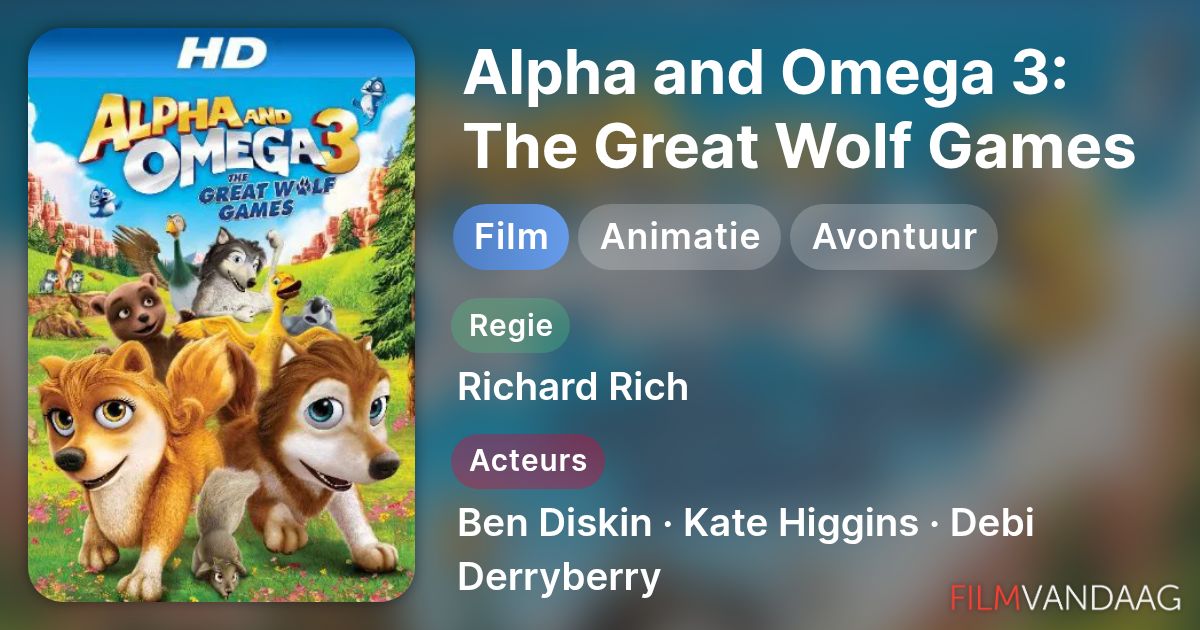 Alpha and Omega 3 The Great Wolf Games (film, 2014)