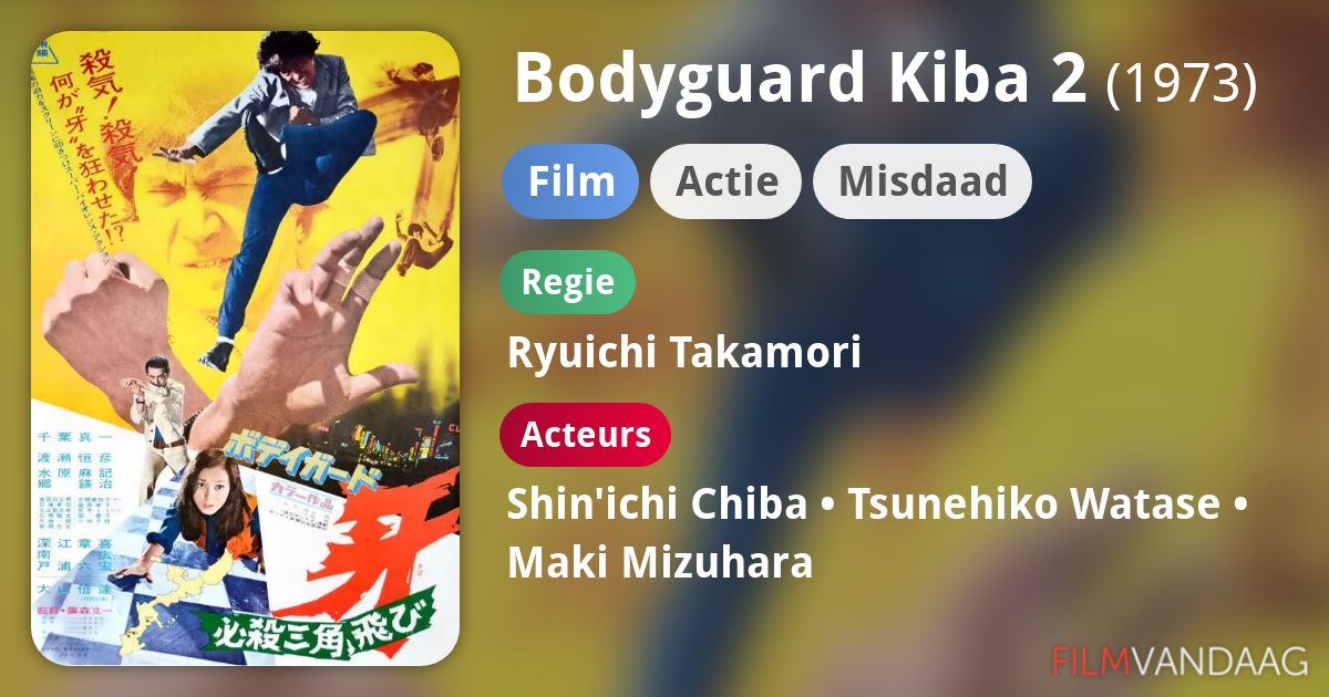 Bodyguard Kiba 2 (film, 1973) FilmVandaag.nl