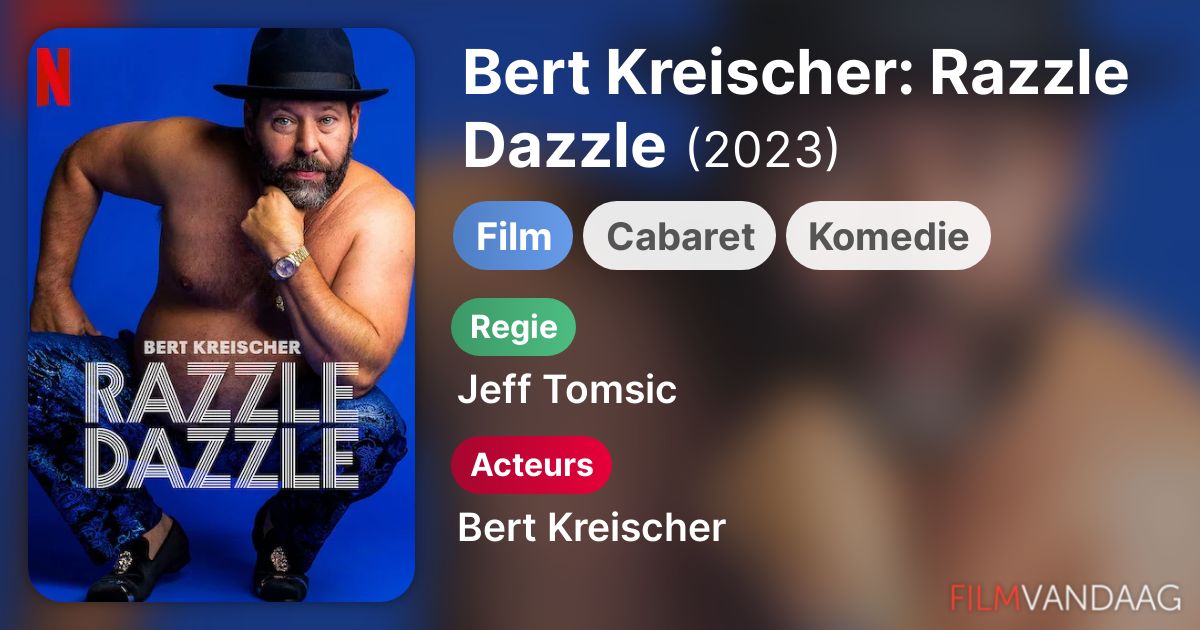Bert Kreischer Razzle Dazzle (film, 2023) FilmVandaag.nl