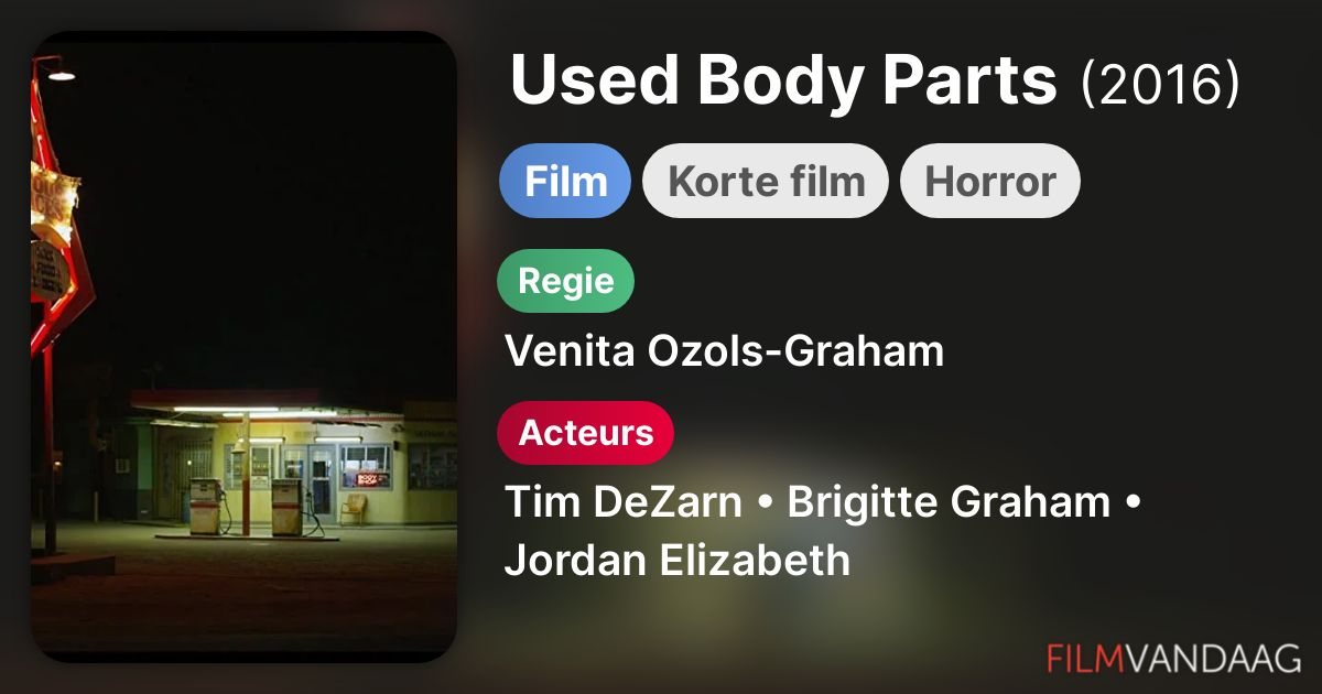 Used Body Parts (film, 2016) FilmVandaag.nl