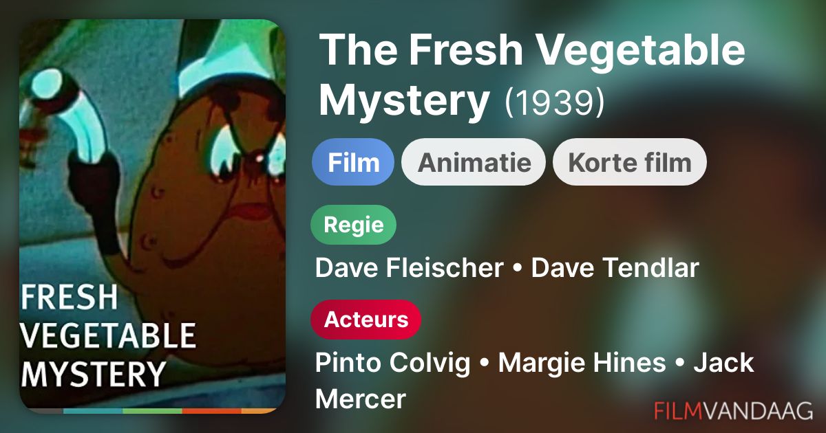 The Fresh Vegetable Mystery (film, 1939) FilmVandaag.nl