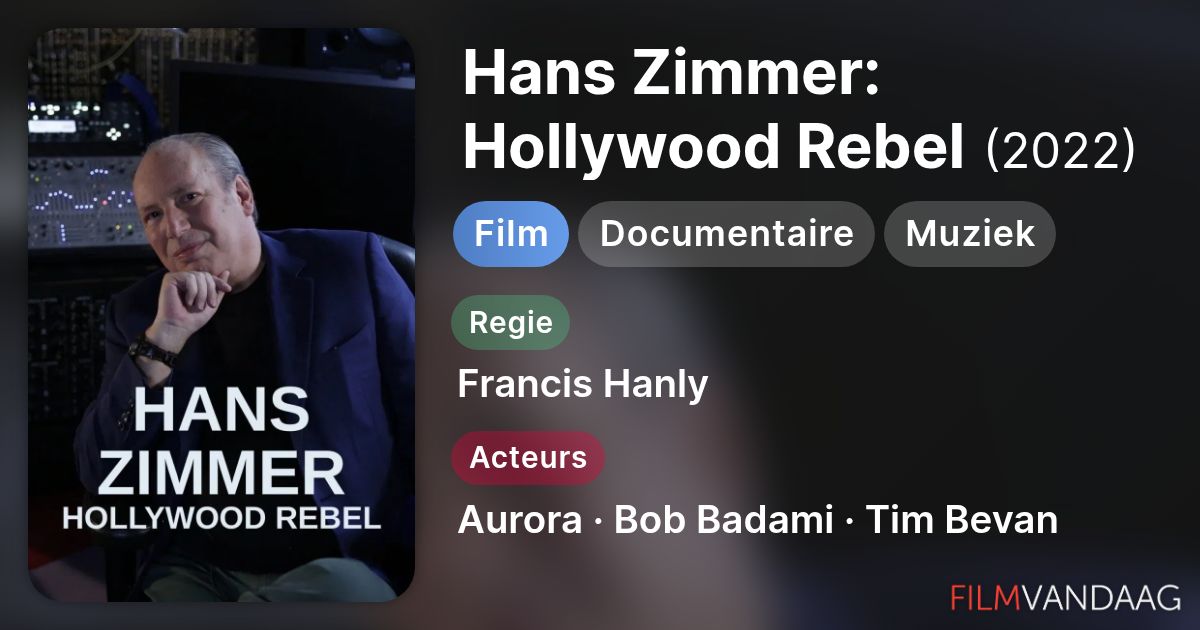 Hans Zimmer Hollywood Rebel (film, 2022) FilmVandaag.nl