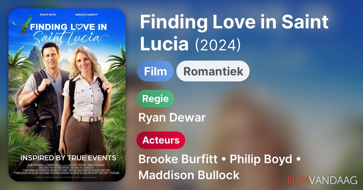 Finding Love in Saint Lucia (film, 2024) - FilmVandaag.nl
