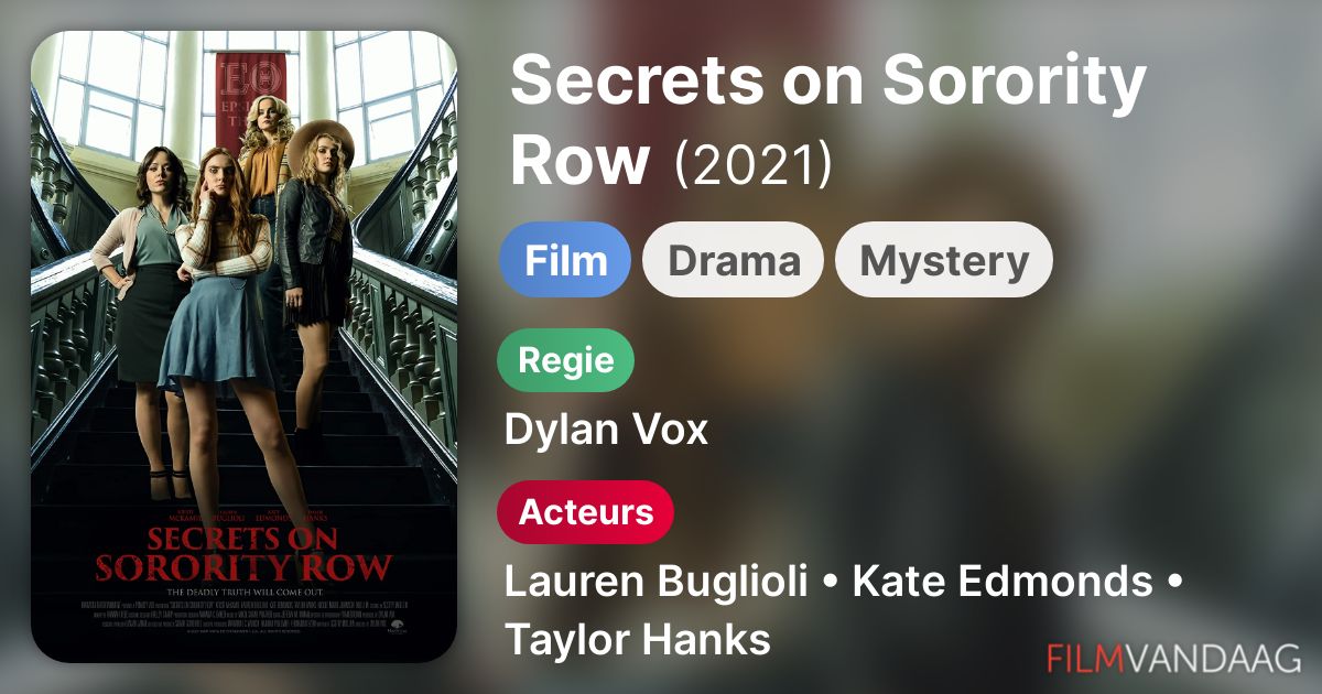 Secrets on Sorority Row (film, 2021) FilmVandaag.nl