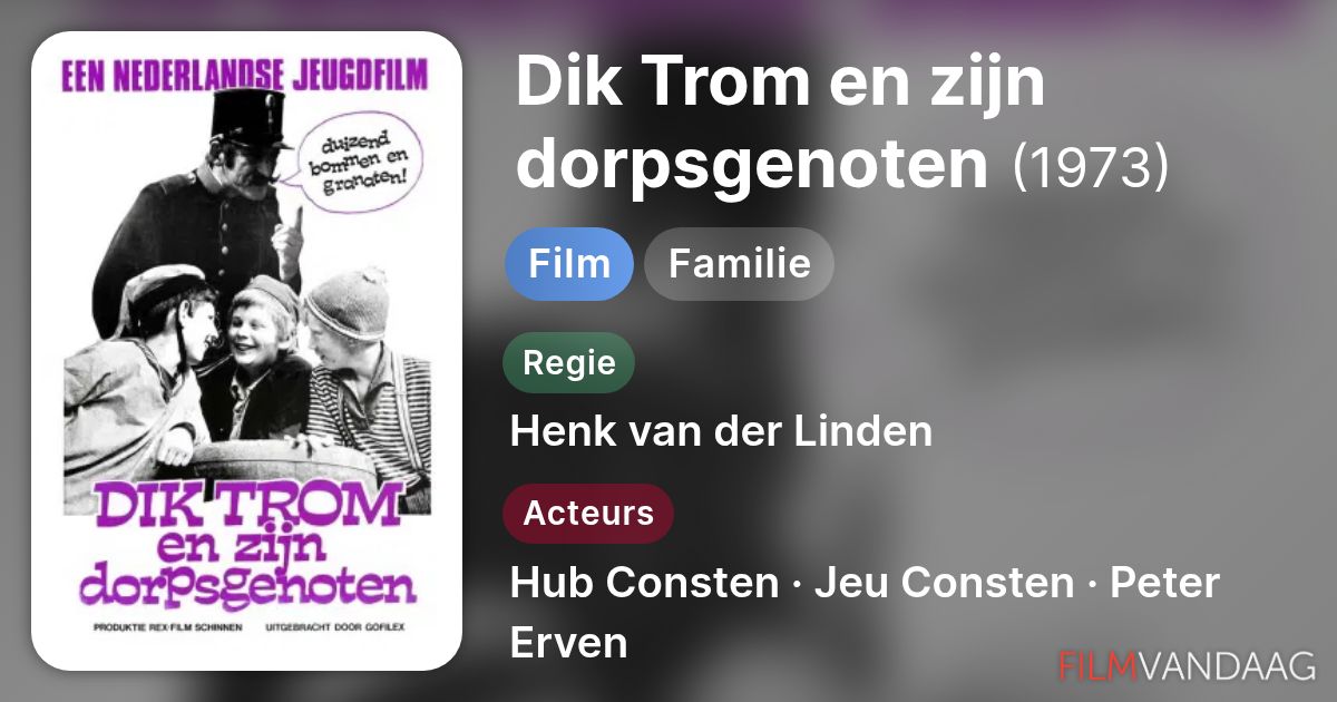 Dik Trom en zijn dorpsgenoten (film, 1973) - FilmVandaag.nl