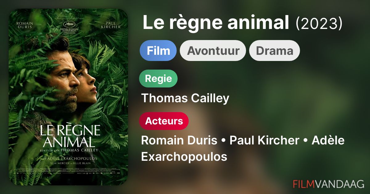 Le règne animal (film, 2023) FilmVandaag.nl Le règne animal (film, 2023) FilmVandaag.nl