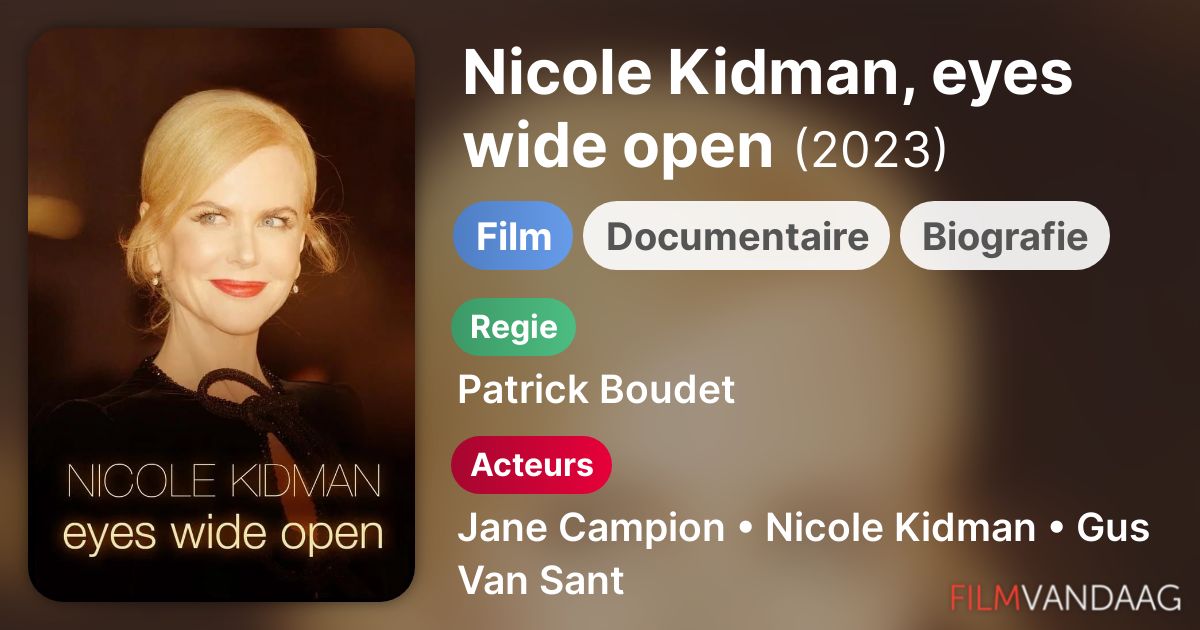 Nicole Kidman, eyes wide open (film, 2023) FilmVandaag.nl