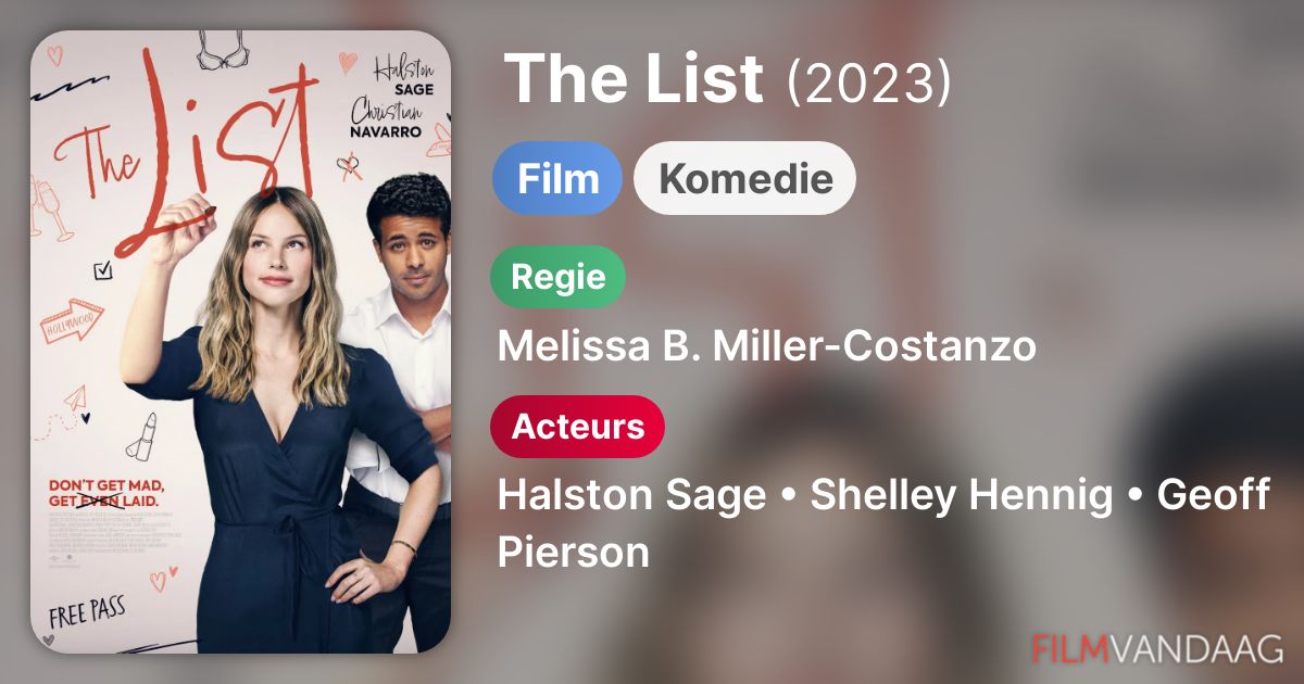 The List (film, 2023) FilmVandaag.nl