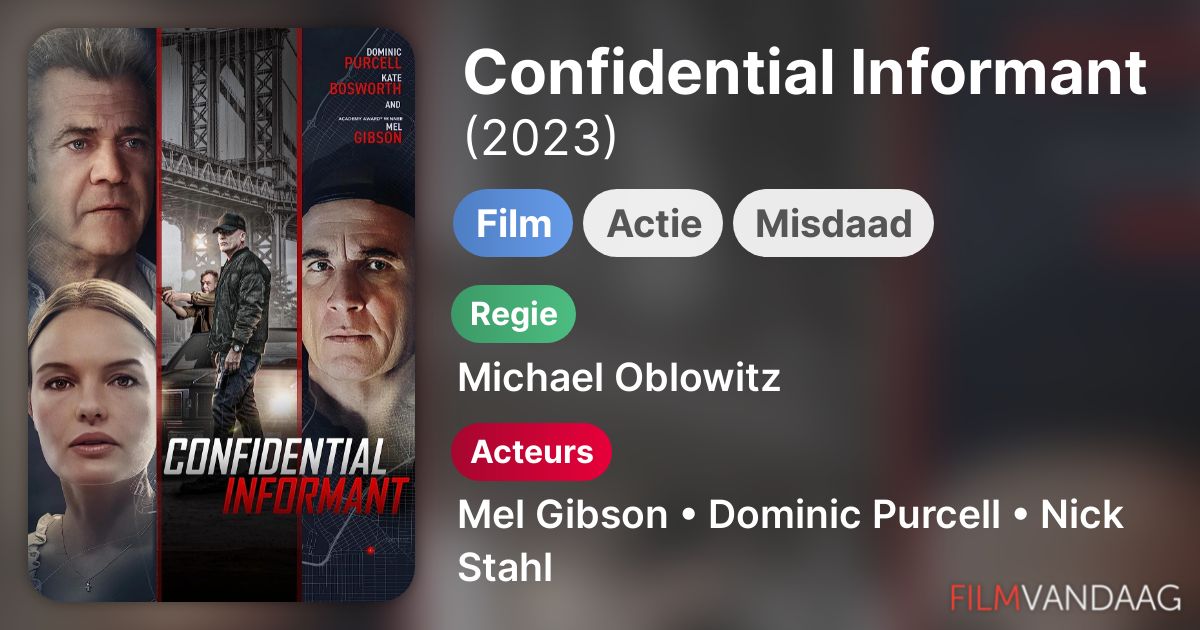 Confidential Informant (film, 2023) FilmVandaag.nl