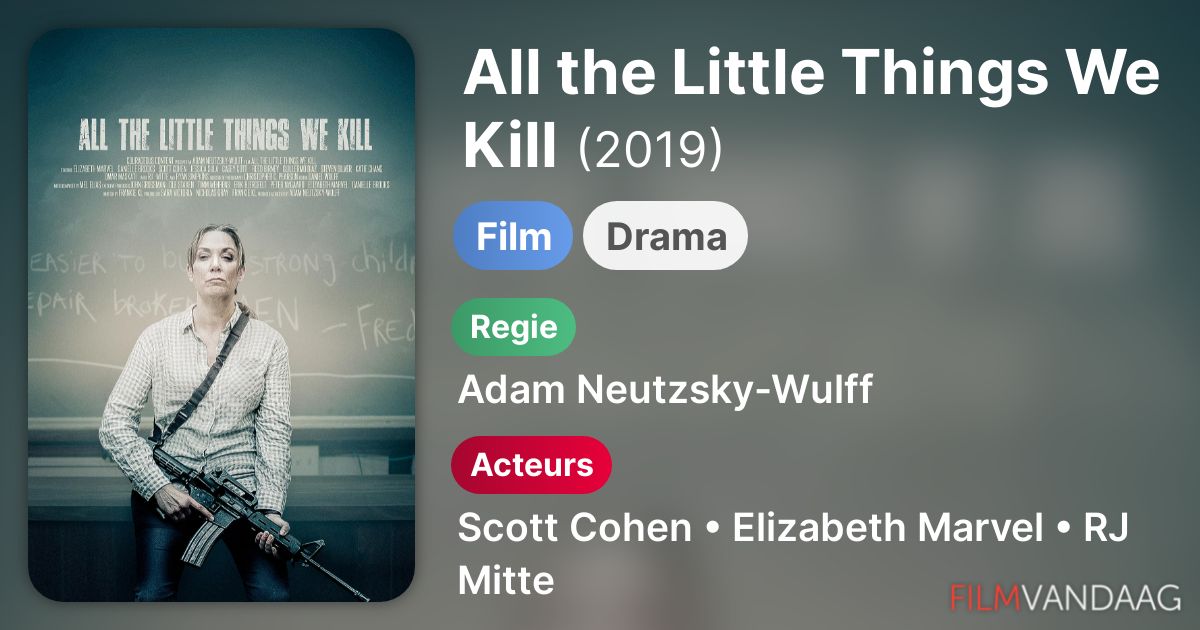All the Little Things We Kill (film, 2019) FilmVandaag.nl All the Little Things We Kill (film, 2019) FilmVandaag.nl