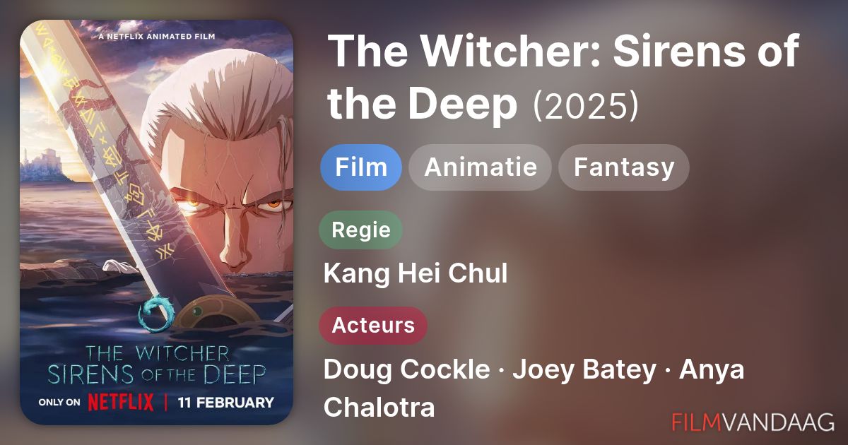 The Witcher Sirens Of The Deep film 2025 FilmVandaag nl