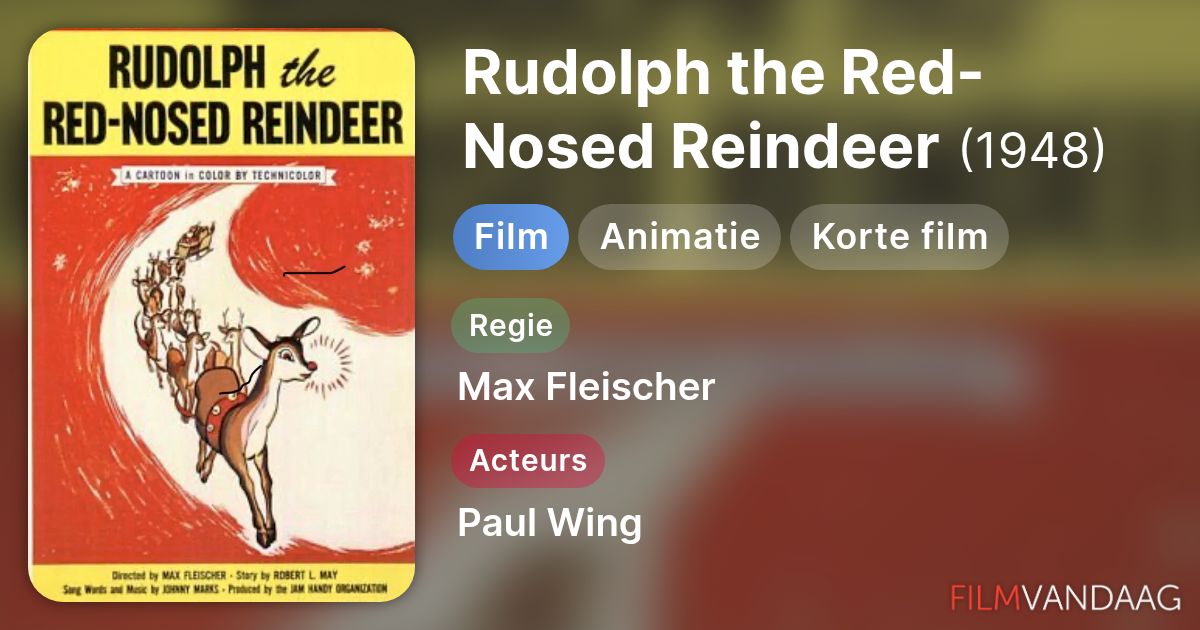 Rudolph the Red-Nosed Reindeer (film, 1948) - FilmVandaag.nl