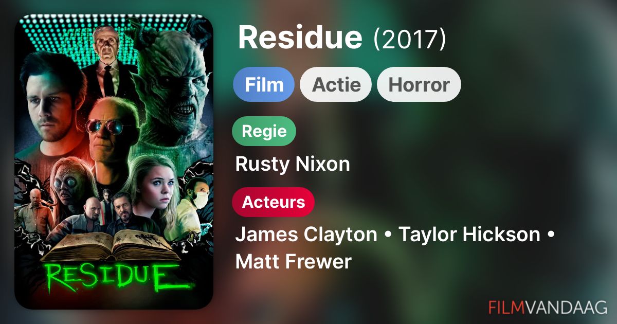 Residue (film, 2017) FilmVandaag.nl