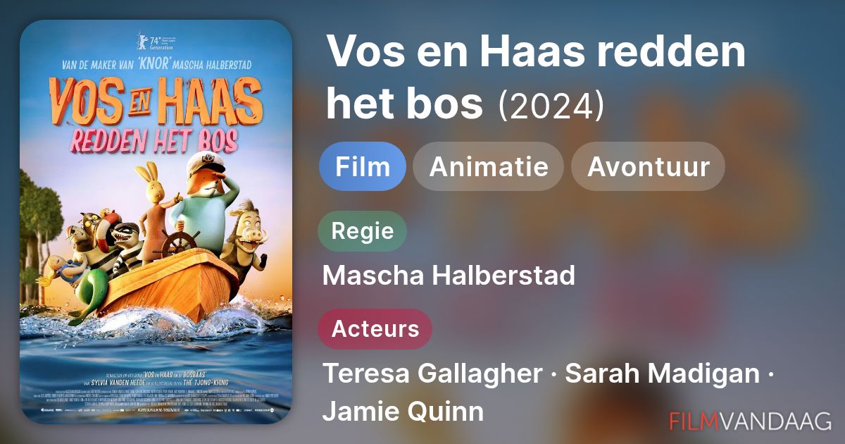 Vos en Haas Redden het Bos (film, 2024) - FilmVandaag.nl