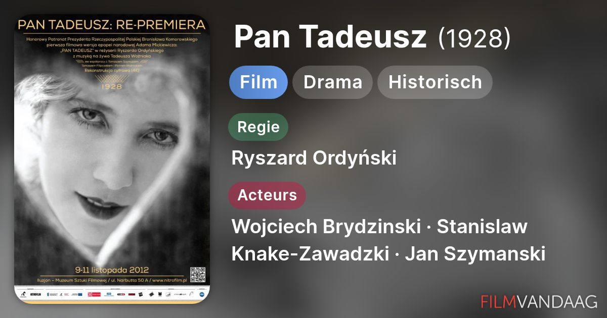 Pan Tadeusz (film, 1928) - FilmVandaag.nl