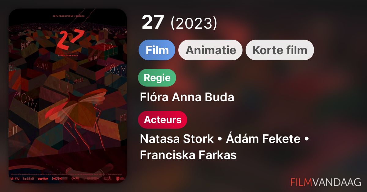 27 (film, 2023) - FilmVandaag.nl