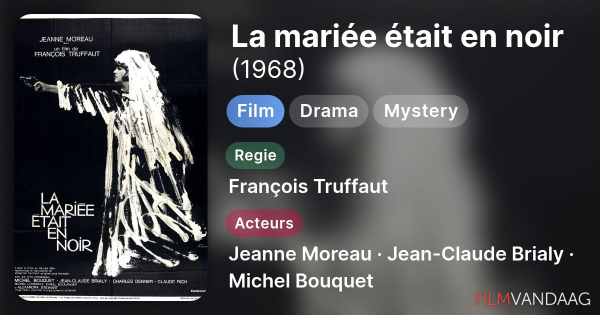 La Mariee Etait En Noir Truffaut Streaming