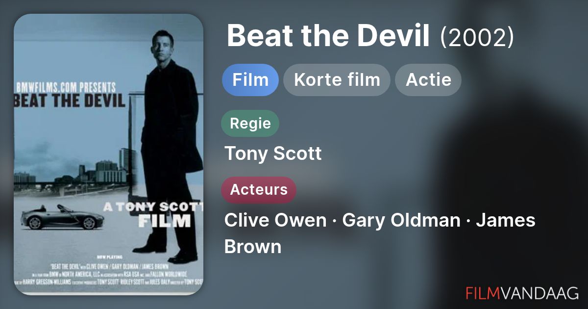 Beat the Devil (film, 2002) - FilmVandaag.nl