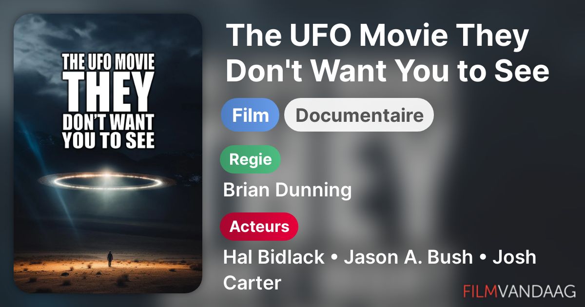 The UFO Movie They Don't Want You to See (film, 2023) FilmVandaag.nl